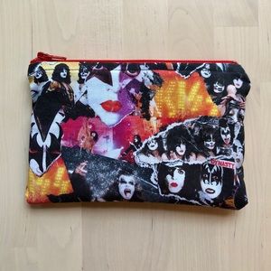 ⭐️ SOLD⭐️ KISS Band Cotton Zipper Pouch DESTROYER